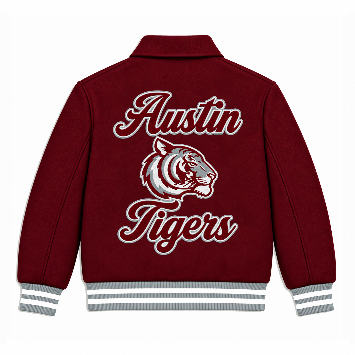 AUSTIN WOOL JACKET (BURGUNDY)