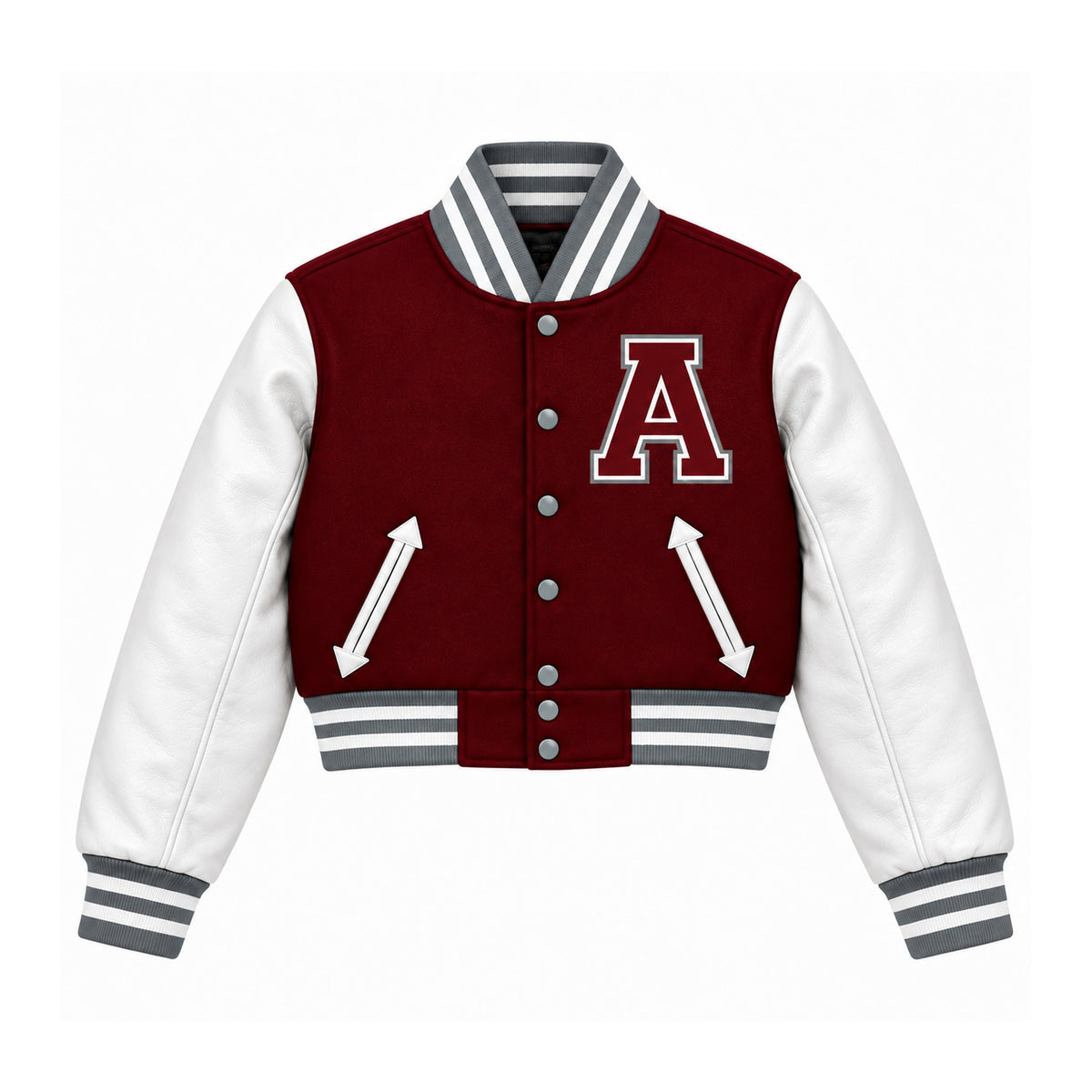 AUSTIN LETTERMEN JACKET (BURGUNDY)