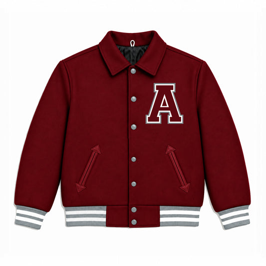 AUSTIN WOOL JACKET (BURGUNDY)