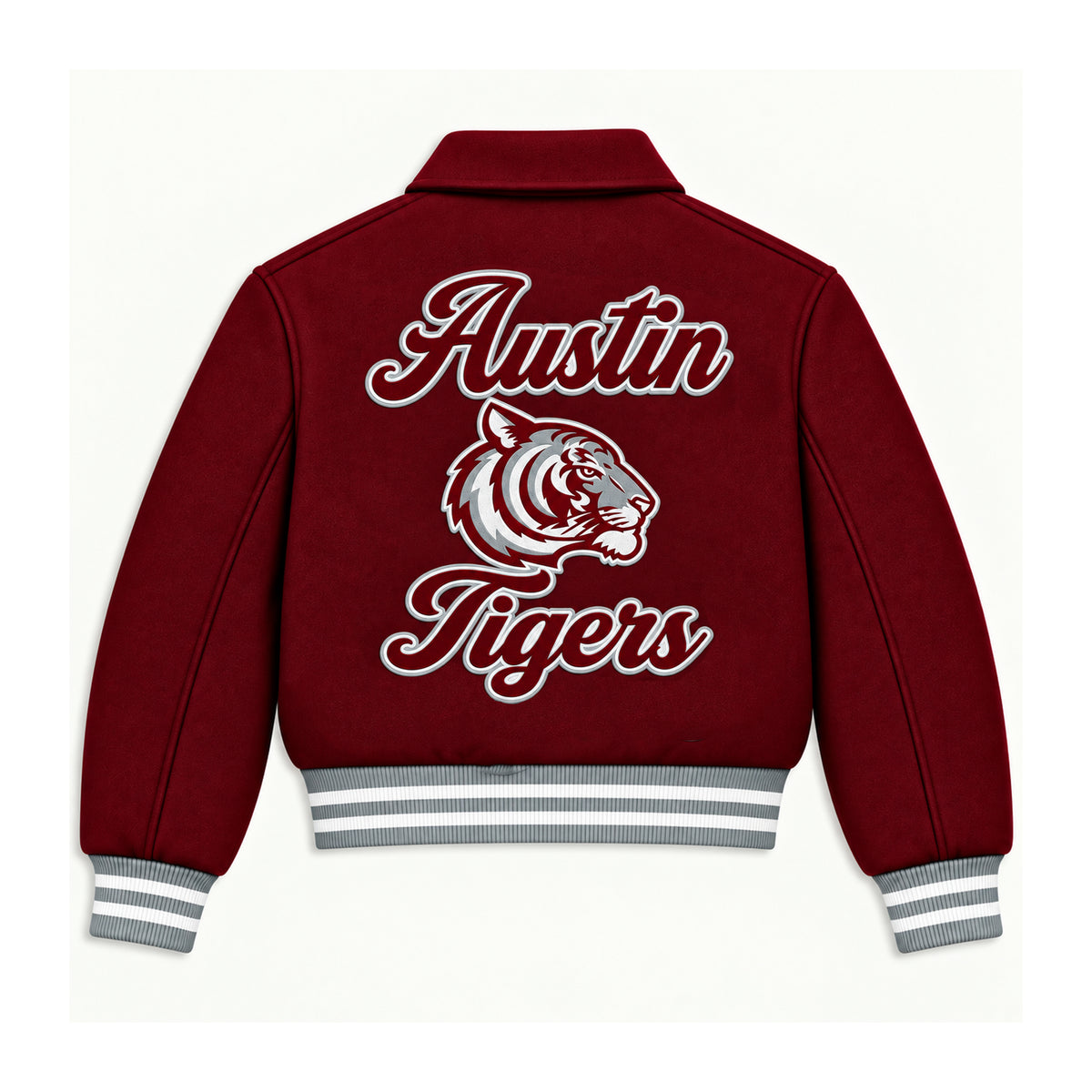AUSTIN WOOL JACKET (BURGUNDY)