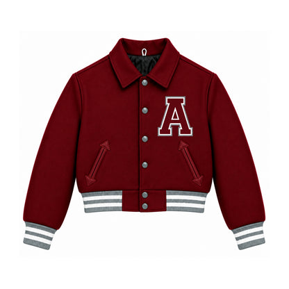 AUSTIN WOOL JACKET (BURGUNDY)
