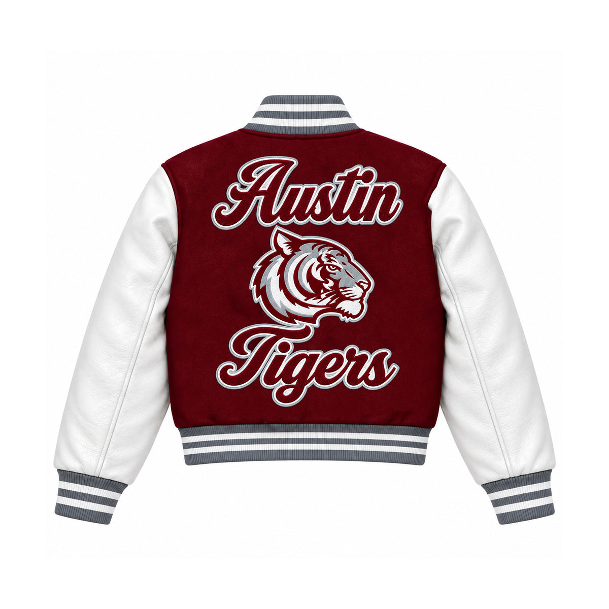 AUSTIN LETTERMEN JACKET (BURGUNDY)