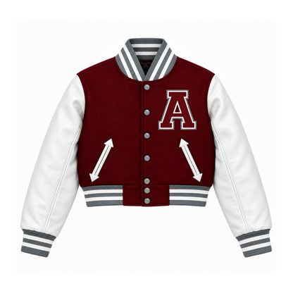 AUSTIN LETTERMEN JACKET (BURGUNDY)