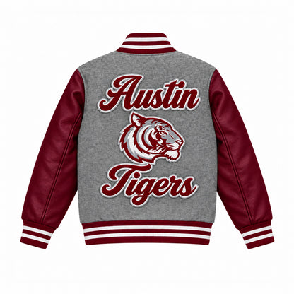 AUSTIN LETTERMEN JACKET (GREY)