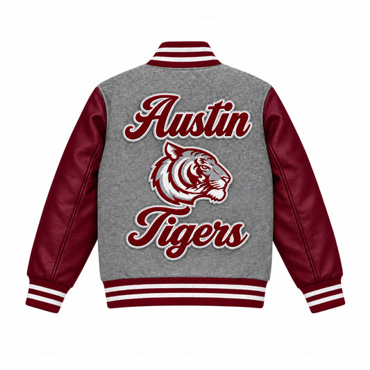 AUSTIN LETTERMEN JACKET (GREY)