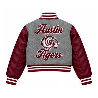 AUSTIN LETTERMEN JACKET (GREY)