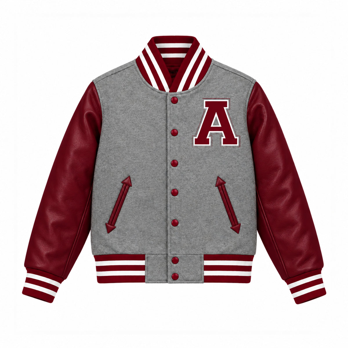 AUSTIN LETTERMEN JACKET (GREY)