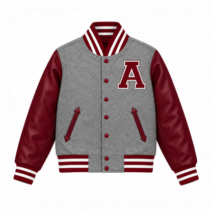 AUSTIN LETTERMEN JACKET (GREY)