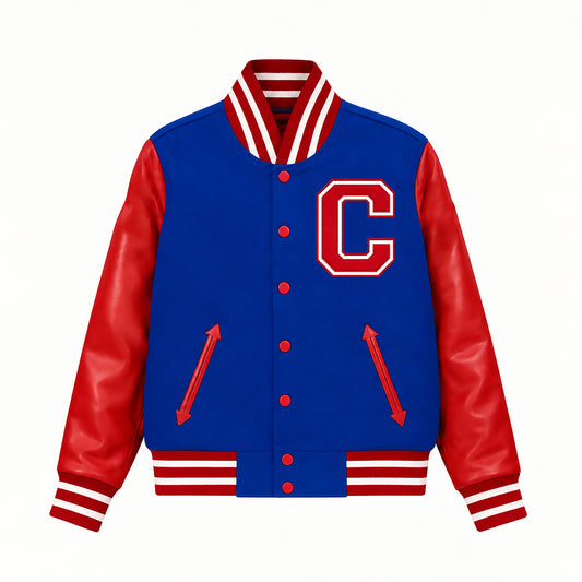 CRANE JACKET ROYAL BLUE/RED