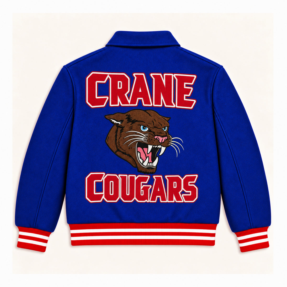 CRANE WOOL JACKET ROYAL BLUE