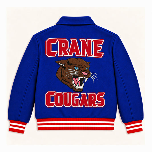 CRANE WOOL JACKET ROYAL BLUE