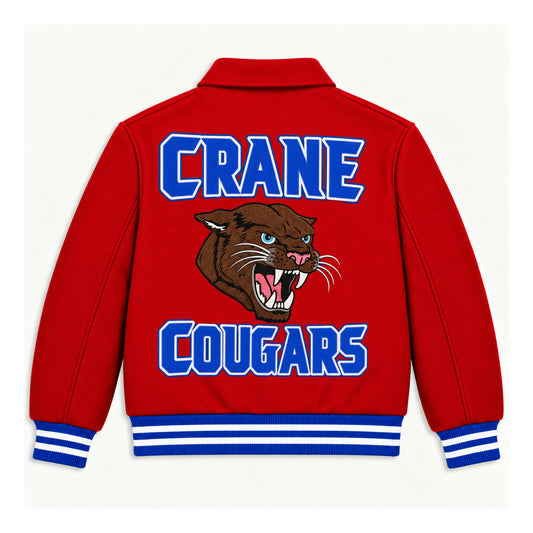 CRANE WOOL JACKET RED