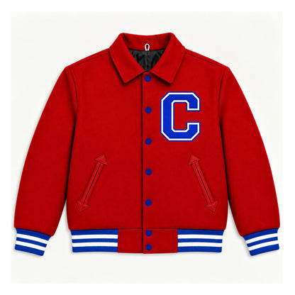CRANE WOOL JACKET RED