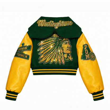 WESTINGHOUSE JACKET W/ZIP HOOD & RHINESTONES