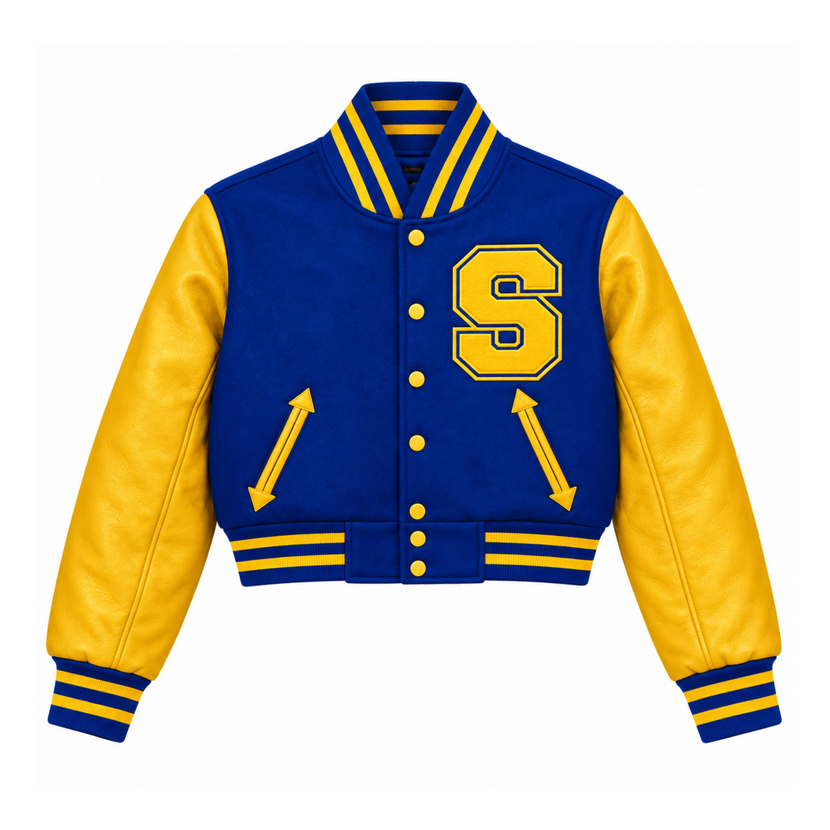 SIMEON JACKET ROYAL BLUE/YELLOW GOLD
